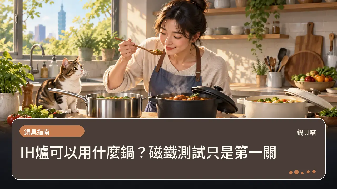 IH爐可以用什麼鍋？磁鐵測試只是第一關主題插畫